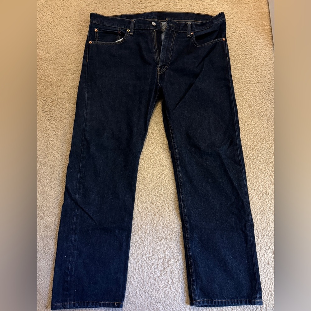 Levis 505 boot cut jeans (38x30) dark blue